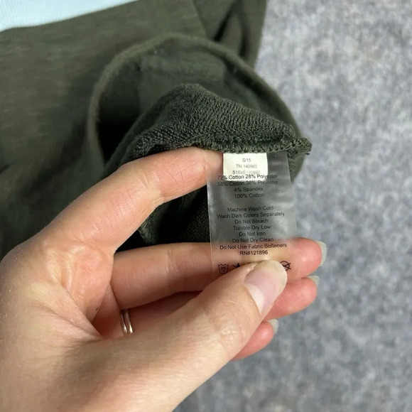 Title Nine Dress Womens Small Sweatshirt Pockets Green Casual Athleisure Outdoor - Picture 8 of 9